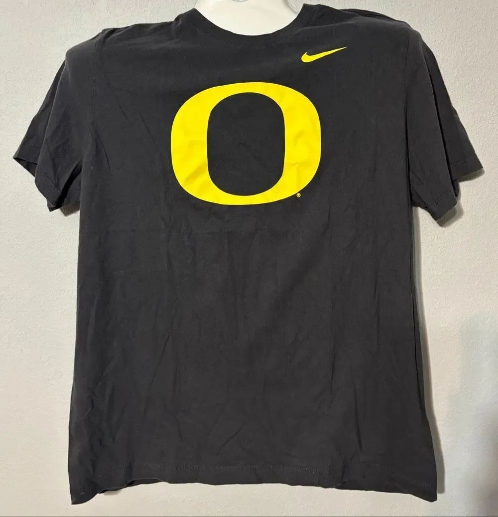 Nike Oregon Ducks Mens Large Black Nike Tee T-Shirt 'O' Logo NCAA Gear